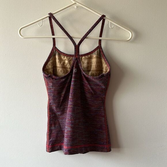 Lululemon Power Y Tank Size 2 GUC Purple space dye - Picture 2 of 4